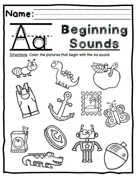Letter Recognition Phonics Worksheet A Uppercase Free Letter A