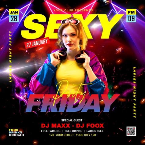 Copy Of Sexy Friday Party Flyer Postermywall