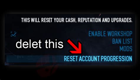 Hide Clear Progress Button Payday 2 Mods Modworkshop