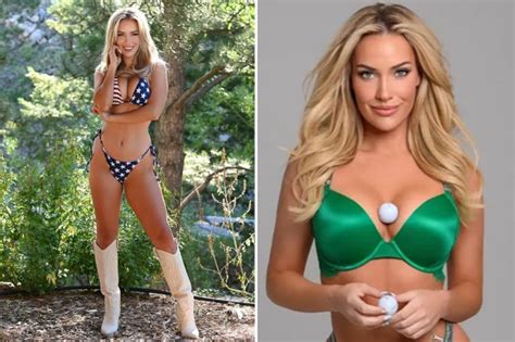 True Patriot Paige Spiranac Stuns In Barely There Stars Stripes Bikini And Cowboy Boots As