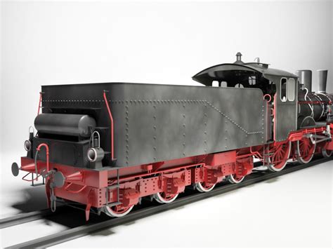Prussian P4 Br36 Steam Locomotive 3d Model Cgtrader