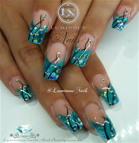 Turquoise Gel Nails New Expression Nails