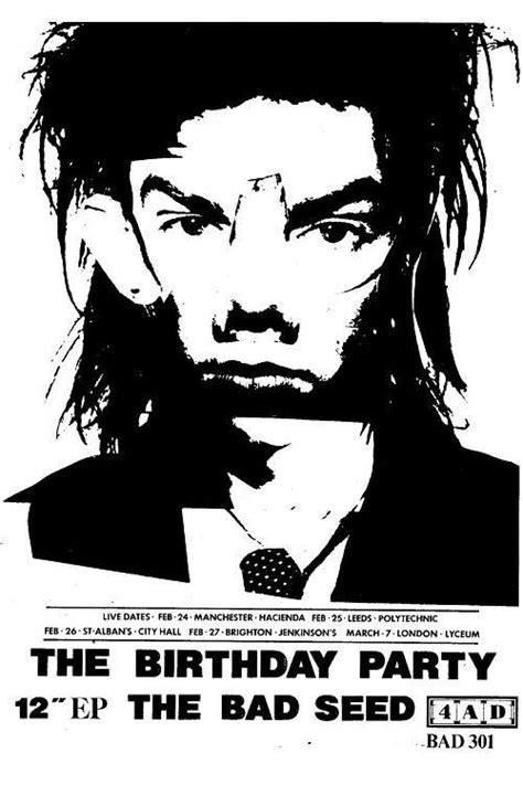 the birthday party nick cave poster nick cave clips adverts and posters pinterest nick