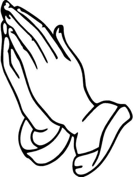 Black And White Praying Hands Clipart Free Images At