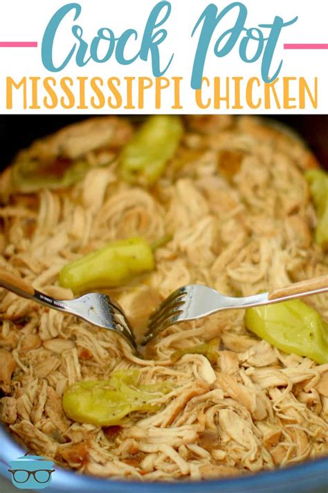 A delicious dinner served with mashed potatoes, so good! CROCK POT MISSISSIPPI CHICKEN (+Video) | The Country Cook