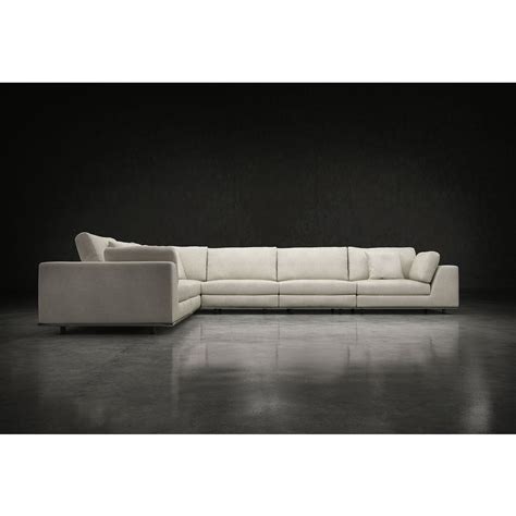 Perry sectional open sofa, chalk fabricby modloft. Modloft Perry Preconfigured Extra Seating L Sectional Sofa ...