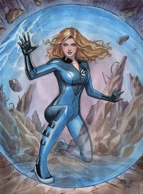 Sue Storm The Invisible Woman By Sabine Rich Invisible Woman Comic Art Marvel Comics Art