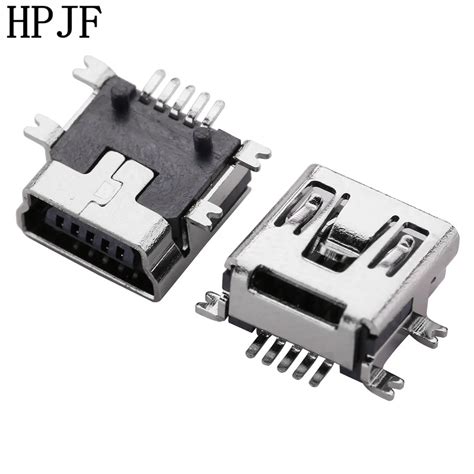 Quipements Professionnels Pcs Mini Usb Type B Femelle Broches Smt Smd Pcb Socket