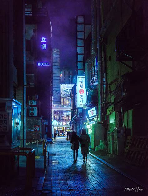 Itap Of A Back Alley In Seoul With Some Cyberpunk Vibe Ritookapicture
