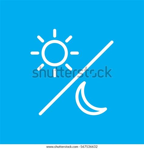 Sun Moon Icon Illustration Isolated Vector Stock Vector Royalty Free