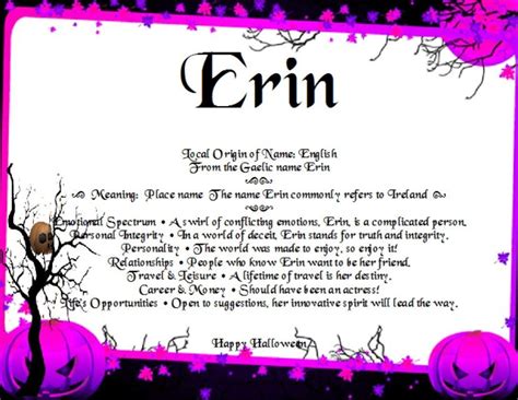 Pin By Queen Blacklace On The Name Erin Names With Meaning Erin