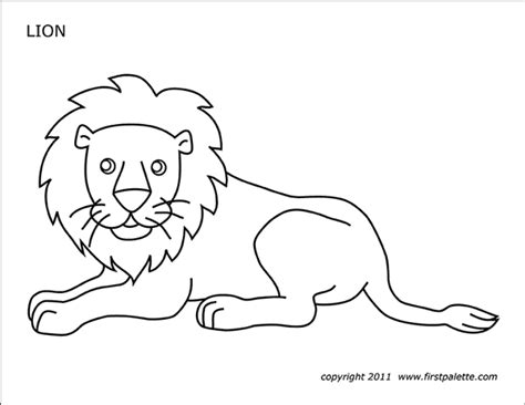 Lion Free Printable Templates And Coloring Pages