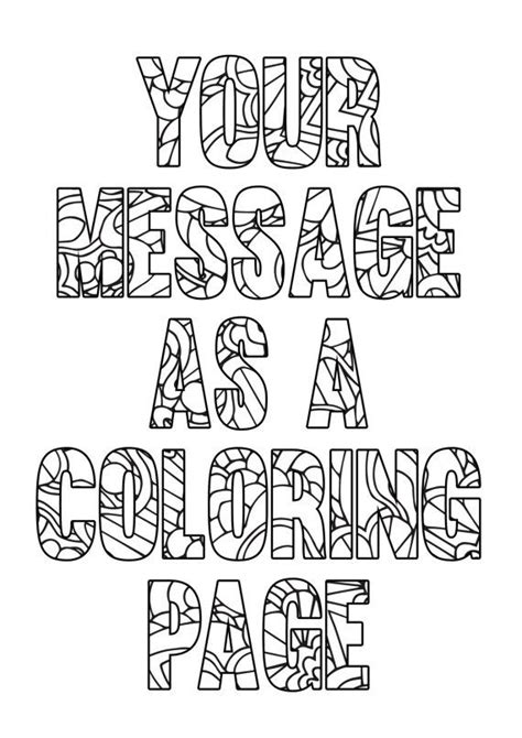 Personalized coloring page - Printable A4 coloring page made from your