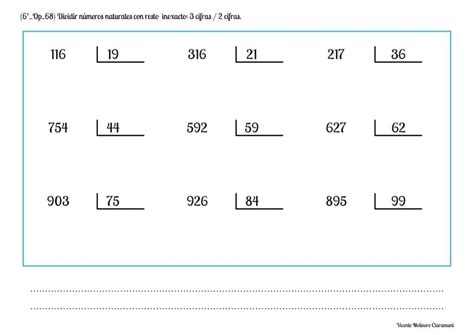 Tablas De Dividir Imprimir