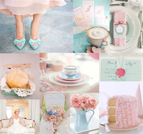 Tiffany Blue And Pink Wedding Inspiration Board