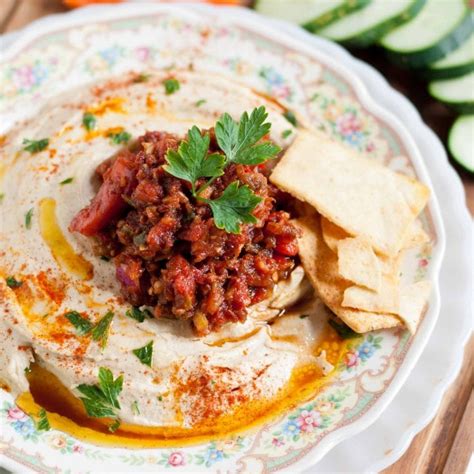 Hummus And Spicy Turkish Ezme Salad Neighborfood