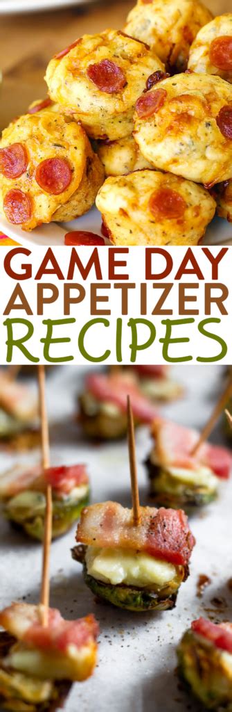 Game Day Appetizer Recipes A Little Craft In Your Day