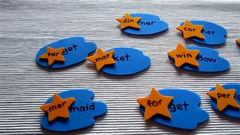 Preschool Reading Phonics Spelling Stars And Sky Game For Matching 2
