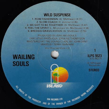 The Wailing Souls Wild Suspense Lion Vibes Vintage Reggae Vinyl