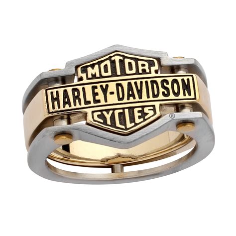 Harley Davidson® And Mod Jewelry® Brass And Stainless Logo Mens Biker