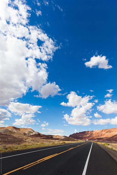 Open Road In The Desert By Stocksy Contributor Vero Stocksy