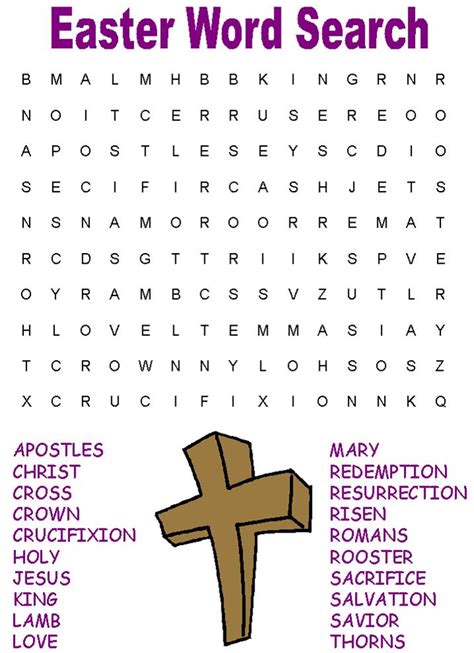 Easter Puzzles Printables Printable Word Searches