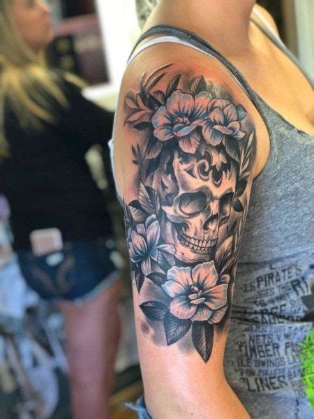 50 Best Arm Tattoo Ideas For Women In 2024 Feminine Skull Tattoos Pretty Skull Tattoos