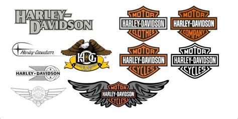 Harley Davidson Logo Vector Set Free Cdr Vectors Art For Free Download
