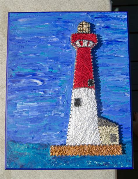 String Art Barnegat Lighthouse Custom Lighthouse