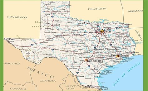 Map Of Texas Roads