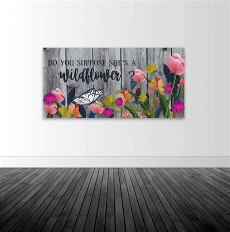 Wildflower Quote Wall Decal Wildflower Sticker Shes A Wildflower