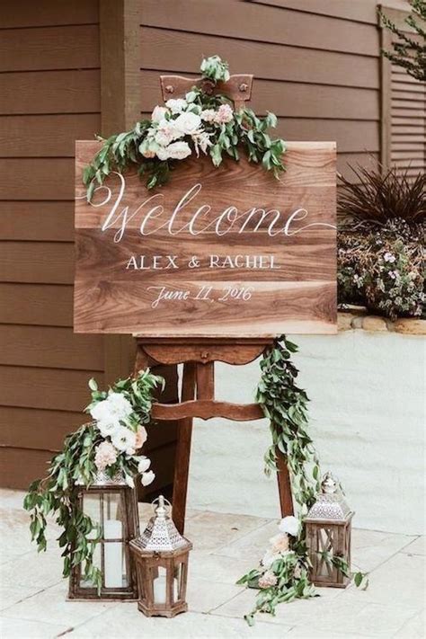 Industrial Meets Vintage On This Ultra Romantic Welcome Wedding Sign