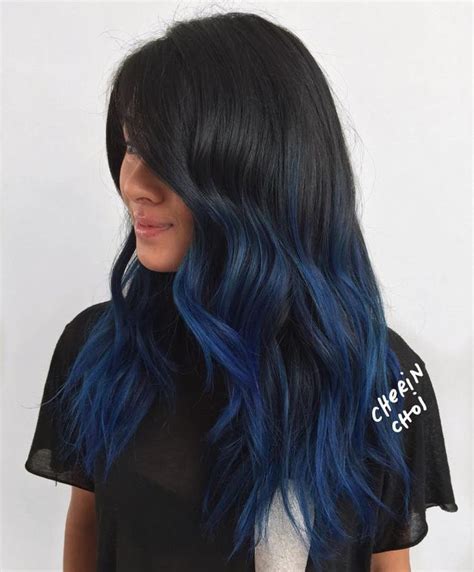 40 Fairy Like Blue Ombre Hairstyles Blue Hair Balayage Blue Ombre