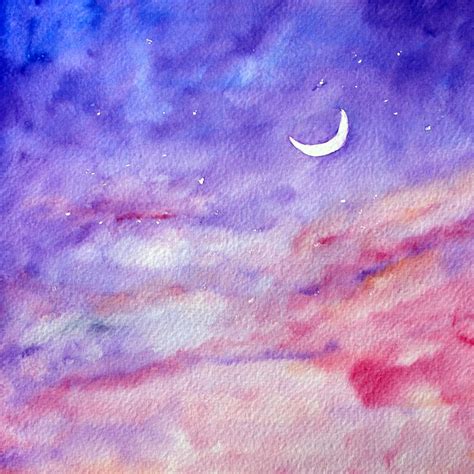 Watercolor Night Sky At Getdrawings Free Download