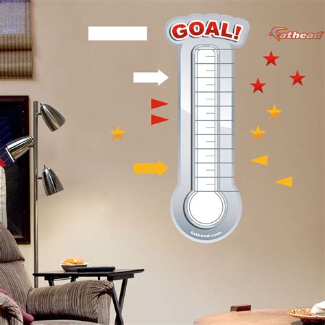 Dry Erase Goal Thermometer | Goal thermometer, Goal board 