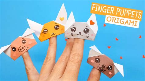 Hand Puppets From Paper 🐱🐶 Easy Origami Animals Diy Toy Animals