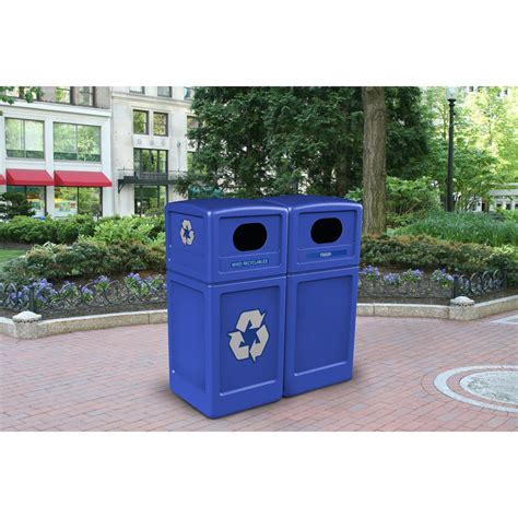 Commercial Zone Polytec 42 Gallon Plastic Recycle42 Recycling Container