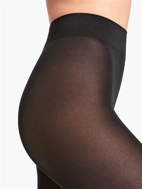 wolford velvet de luxe 66 opaque tights black at john lewis and partners