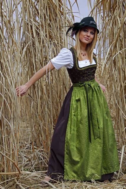 Dirndl Full Length Worn In Both Austria And Germany Mainly Bavaria