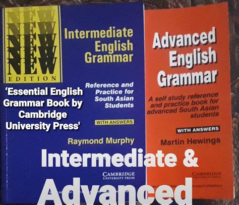 Intermediate And Advanced English Grammar Books By Cambridge University