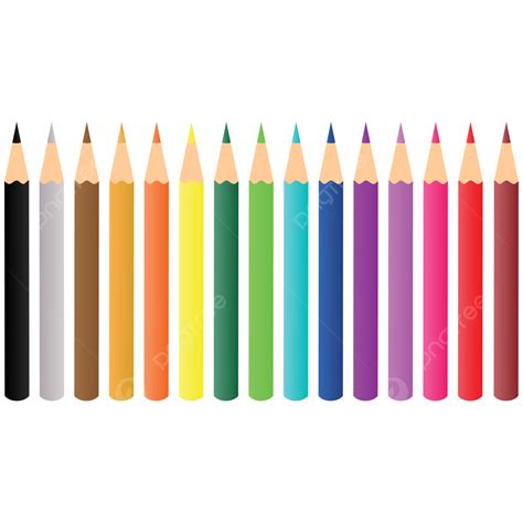 Pensil Warna Dengan Berbagai Macam Warna Pensil Warna Pensil Alat