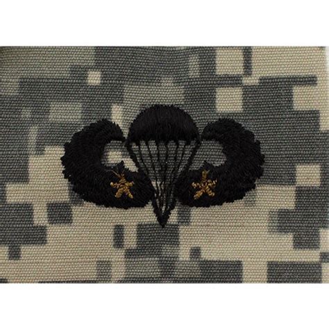 Army Combat Parachutist Embroidered Acu Badge Usamm