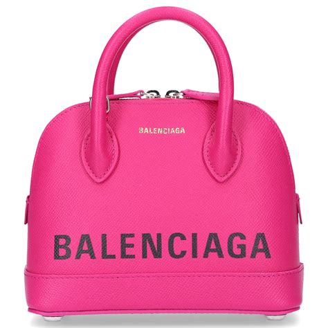 Balenciaga Women Handbag Ville Top Handle Xxs Leather Logo Pink Lyst