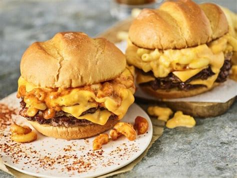 Macaroni And Cheese Burgers Scorchin Hot Mac Cheese