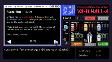 Feel free to talk about the game, post your fanwork or even your reviews! VA-11 HALL-A: Cyberpunk Bartender Action Review (Switch ...