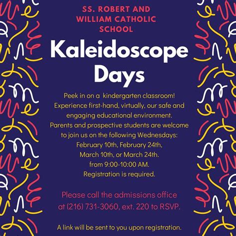 Kaleidoscope Days Ss Robert And William Catholic School