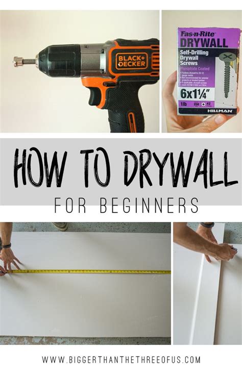 How To Install Drywall Bigger Than The Three Of Us Bloglovin Tips
