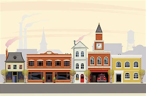Small Town Illustrations Royalty Free Vector Graphics And Clip Art Istock