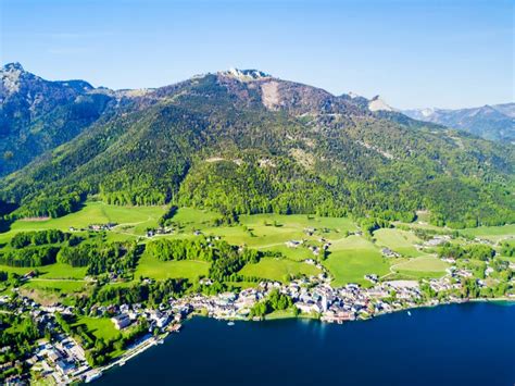 St Wolfgang Aerial View Stock Photo Image Of Landscape 99147738