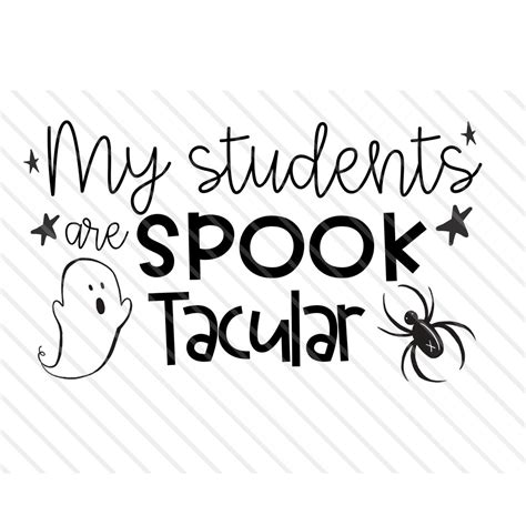 Halloween Teacher Svg Etsy